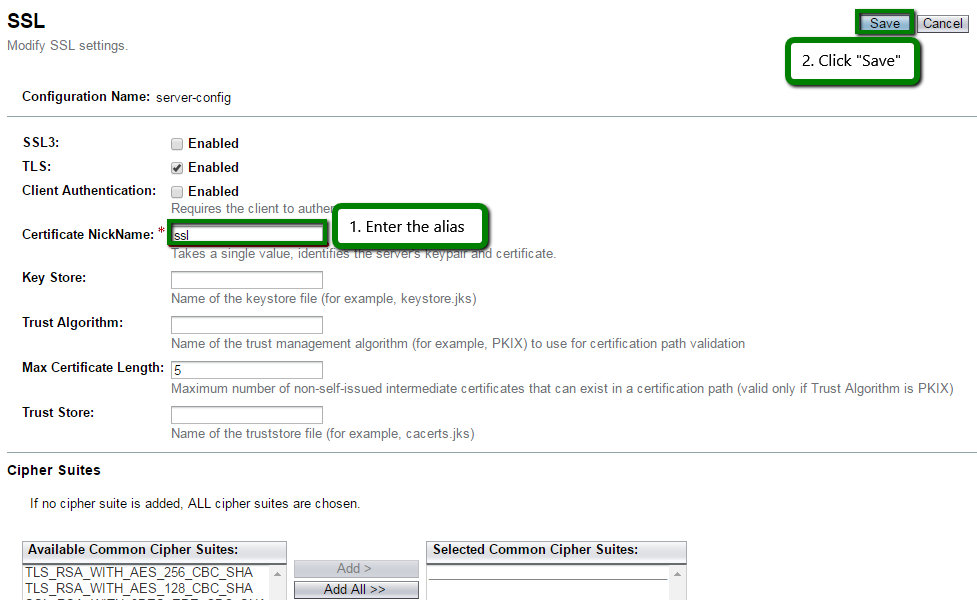 glassfish 4 ssl certificate