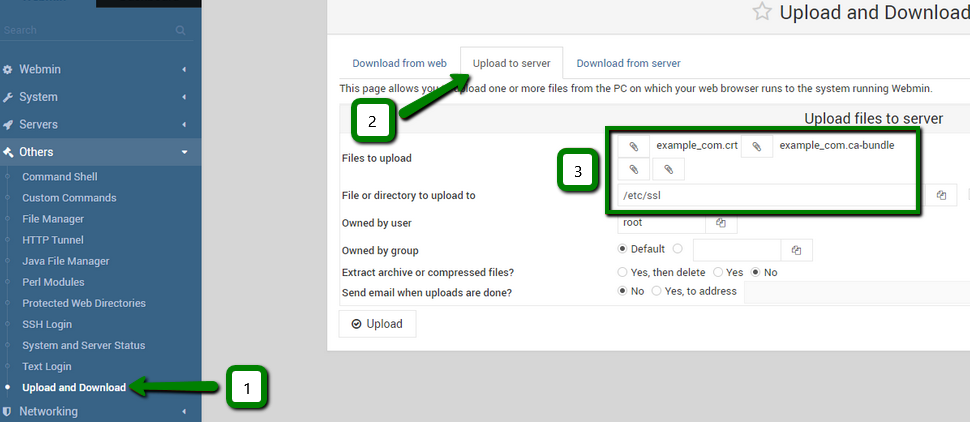 How To Install An Ssl Certificate In Webmin Helpdesk Ssls Com
