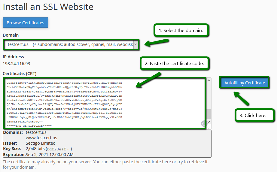 Private ssl